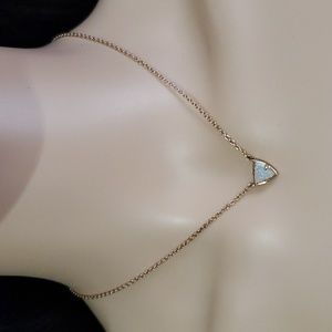 Kendra Scott Sand Drusy Pendant / Rose Gold Necklace